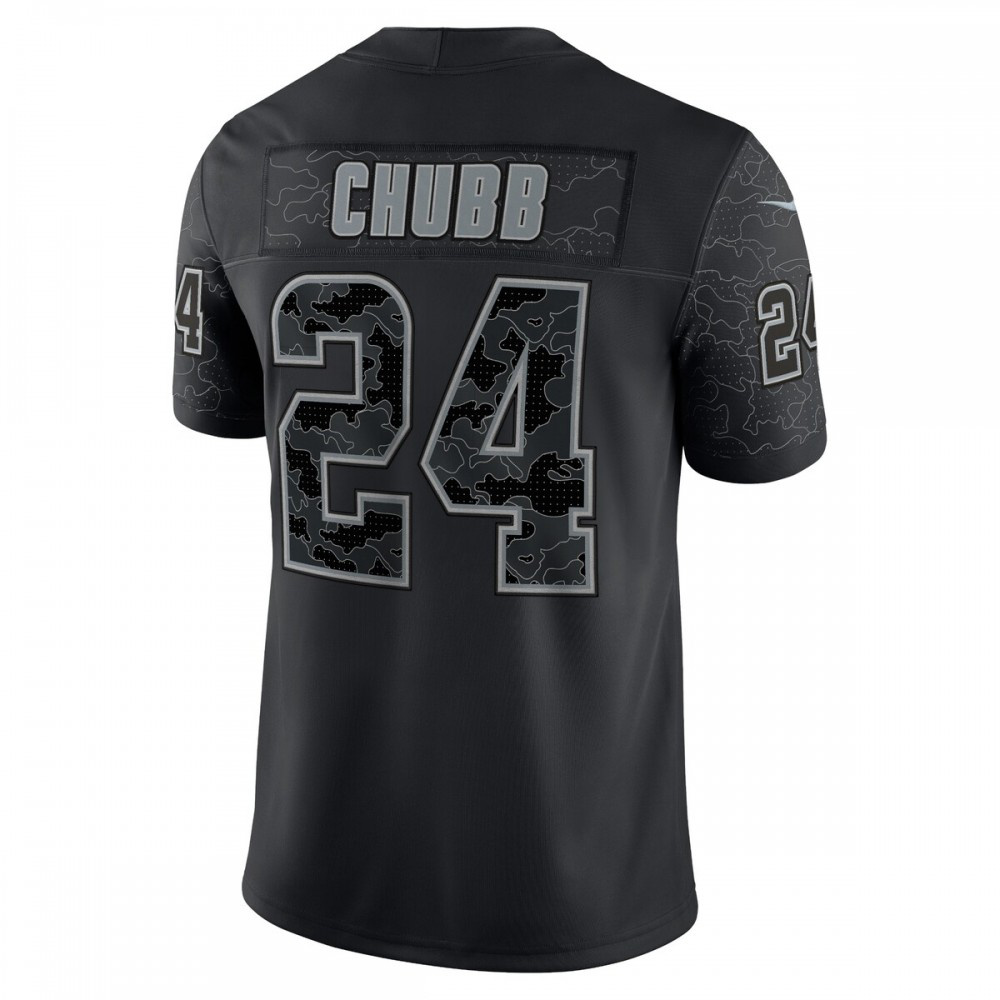 Nick Chubb Cleveland Browns Nike RFLCTV Limited Jersey - Black-GridironStore